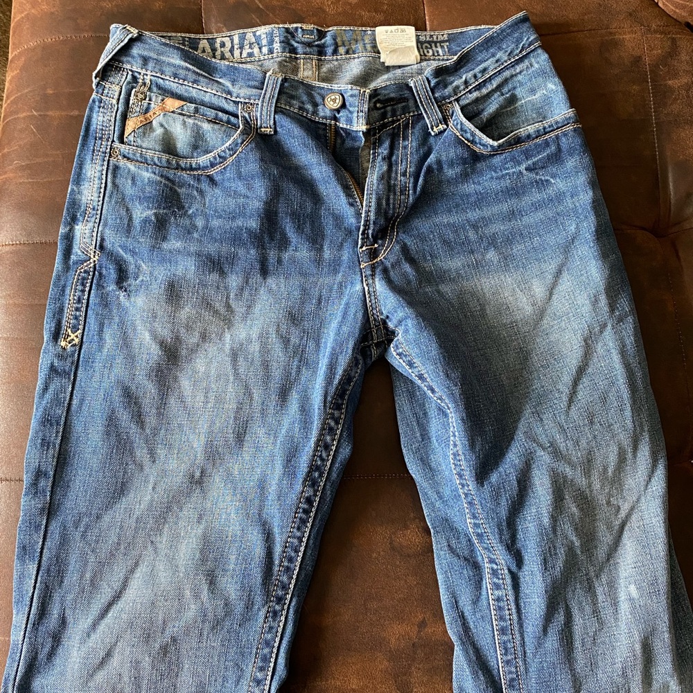 Mens Ariat 33x34 M5 Slim Straight